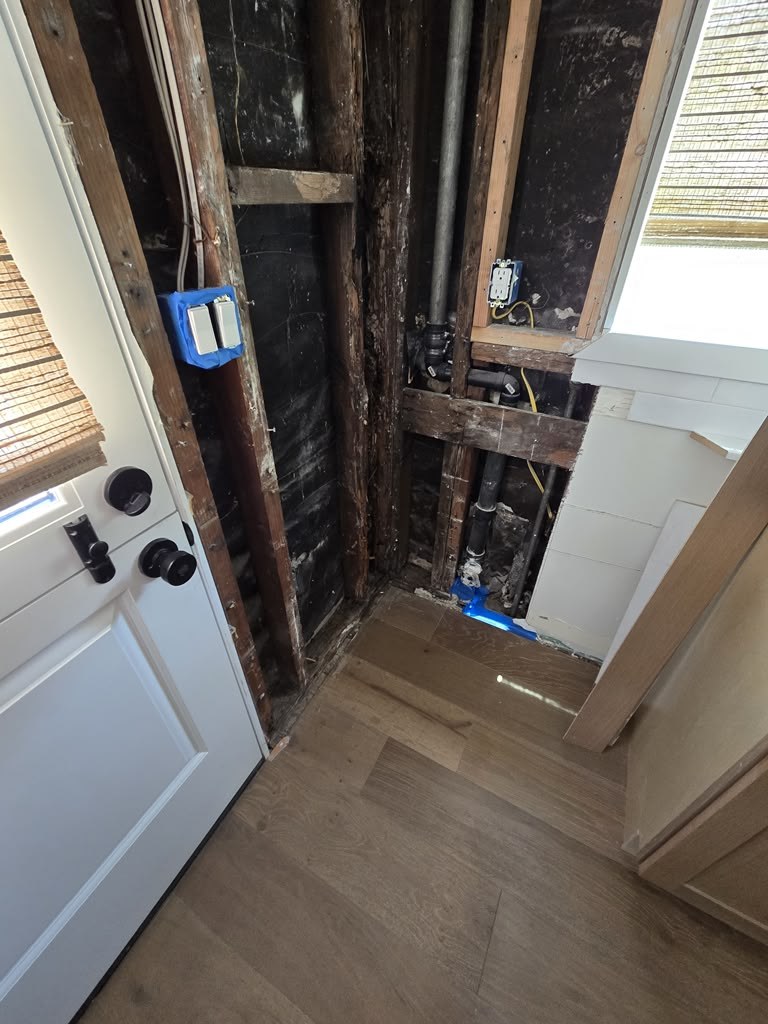 Repairing Laundry Room Water Damage and Rotten Framing Caused by a Roof Leak in Azusa