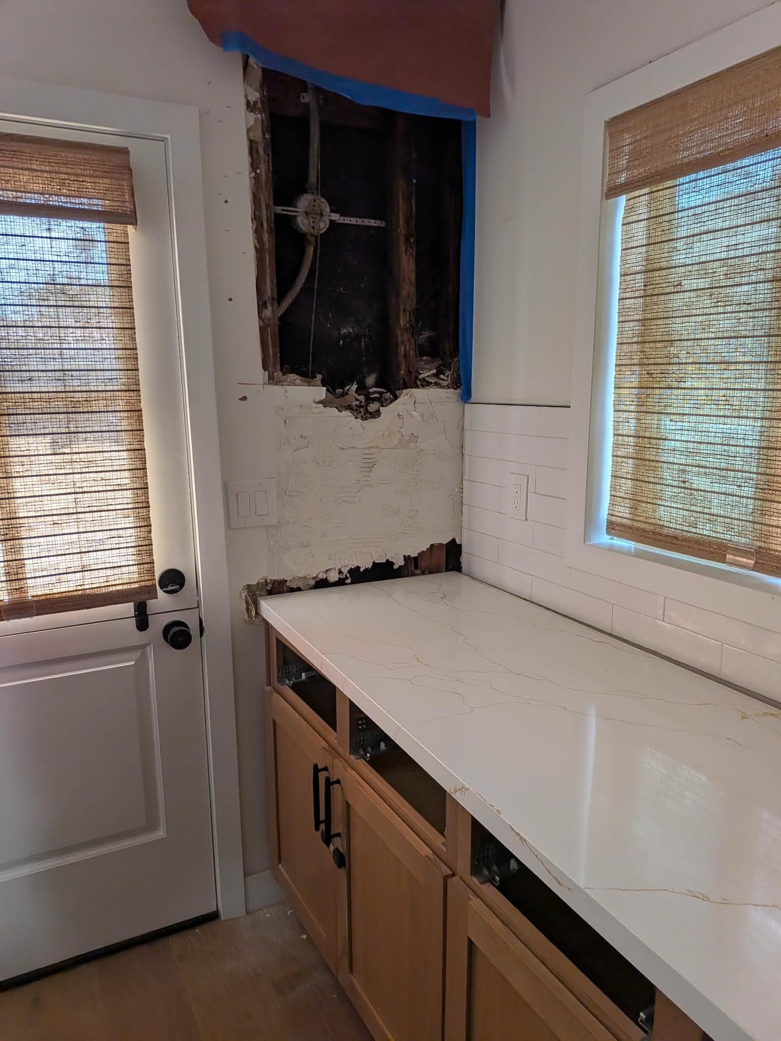 Repairing Laundry Room Water Damage and Rotten Framing Caused by a Roof Leak in Azusa